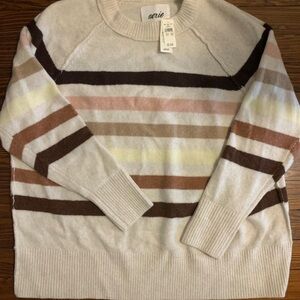 Aerie UnREAL Multicolor Striped Sweater